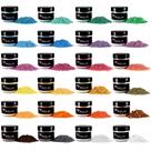 Rolio Pó de Mica 24 Potes 10 g Kit de Cores Pastel Rolio Pó de Mica 24 Potes 10 g Kit de Cores Pastel