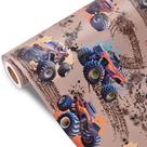 Roll de papel de embrulho Dtiafu Monster Truck para meninos e crianças