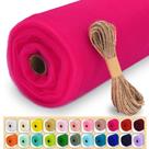Roll de tecido de tule Luceinvita Fuchsia 137 cm x 36 m para casamento