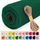 Roll de tecido de tule Luceinvita Hunter Green 137cm x 36m
