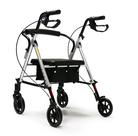 Rollator Lumex Set n' Go prateado com altura ajustável