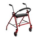 Rollator Walker Drive Medical 1239RD dobrável com assento vermelho