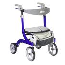 Rollator Walker Drive Medical Nitro DLX dobrável com assento azul