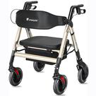 Rollator Walker FlyingJoy com assento de 204 kg de capacidade Rollator Walker FlyingJoy com assento de 204 kg de capacidade