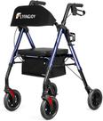 Rollator Walker FlyingJoy com assento e freios 136 kg Rollator Walker FlyingJoy com assento e freios 136 kg