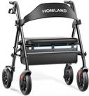 Rollator Walker HOMLAND Bariatric 500 libras com assento e bolsa de armazenamento