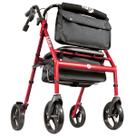 Rollator Walker Hugo Mobility 700-961 dobrável com assento vermelho