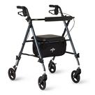 Rollator Walker Medline Superlight Dobrável em Alumínio Azul