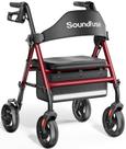 Rollator Walker Soundfuse com assento para idosos, capacidade de 160 kg