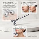 Roller 3D Prateado De Luxo Massageador De Rotação Cuidado Pessoal Diário Roller 3D Prateado De Luxo Massageador De Rotação Cuidado Pessoal Diário