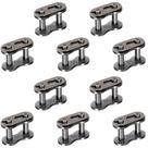 Roller Chain Connecting Links OIIKI 50, pacote com 10