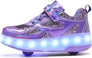 Roller Shoes Ufatansy 2025, luzes LED para crianças atualizadas com glitter