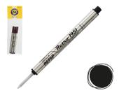 Rollerball Refill Retro 51 Tornado Black, pacote com 3 tintas alemãs