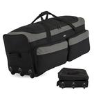 Rolling Locker Travelers Club Space Saver 36 polegadas preto/cinza