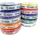 Rolo 100 Mts Cabo Colorido Microfone Balanceado 2x030mm