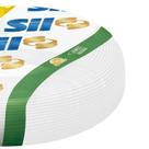 Rolo Cabo Fio Elétrico Flexível 6mm 50m 750V Branco Sil