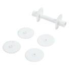 Rolo Cortador De Laços e Fitas para bordas Decorativas de Massas e Pasta Americana 9,5x4x4 14Un Rolo Cortador De Laços e Fitas para bordas Decorativas de Massas e Pasta Americana 9,5x4x4 14Un