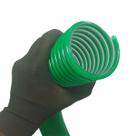 Rolo de 50 Metros de Mangueira de Sucção Verde Leve Transparente 2.1/2 Polegadas Borrachas Londrina