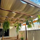 Rolo De Esteira De Palha Junco Para Pérgola 10mt x 80cm
