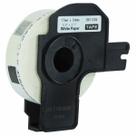 Rolo de etiqueta termica compativel brother dk11204 - 17mmx54mm 400 etiquetas preto/branco
