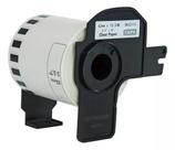 Rolo de etiqueta termica compativel brother dk22113 - 62mmx15,24mts continua preto/transp Rolo de etiqueta termica compativel brother dk22113 - 62mmx15,24mts continua preto/transp