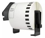 Rolo de etiqueta termica compativel brother dk22205 - 62mmx30,48mts continua preto/branco