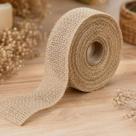 Rolo de Fita Juta Crua Natural Rústica 5 cm Grossa 10 Metros Artesanato Decoração Rolo de Fita Juta Crua Natural Rústica 5 cm Grossa 10 Metros Artesanato Decoração