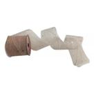 Rolo De Fita Natalina Premium Telada Cor Rose 9,14 Metros