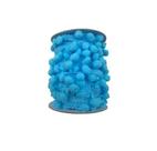 Rolo de Fita Pompom Grelot 7mm Azul Claro com 10 Metros