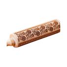Rolo De Massa De Madeira Com Padrão Floral De 35cm, Moldes Para Biscoitos E Bolos, Decoração De