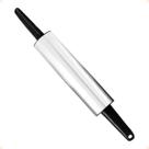 Rolo De Massa Inox Pegador Plástico 38cm Pão Pizza Torta