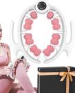 Rolo de massagem para celulite Massageador anticelulite com alças removíveis para coxas, pernas e nádegas Ferramenta de massagem com fáscia para drenagem linfática e terapia de tecidos profundos (rosa)