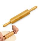 Rolo de Massas em Bambu Madeira Pau de Macarrão 47x5 cm FRG5113