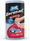 Rolo de Pano Reutilizável Duramax 20x21 58 Panos Azul Scott