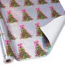 Rolo de papel de embrulho de Natal BIOBROWN 43 cm x 10 m holográfico