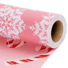 Rolo de papel de embrulho de Natal LaRibbons reversível 17x10m