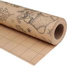 Rolo de papel de embrulho de Natal Ulmasinn Vintage Brown Kraft