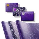 Rolo de papel de embrulho GAKA Purple 43cm x 3m para feriados