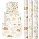 Rolo de papel de embrulho LeZakaa Baby Shower Baby Suit Khaki Rolo de papel de embrulho LeZakaa Baby Shower Baby Suit Khaki