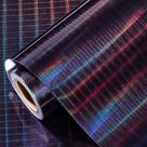 Rolo de papel de embrulho LeZakaa Black Holographic 46 pés quadrados