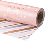 Rolo de papel de embrulho LeZakaa Reversível Rosa Birthday Girls
