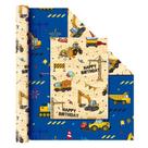 Rolo de papel de embrulho WERNNSAI Construction 17x10m Kids Party