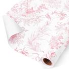 Rolo de papel de embrulho WERNNSAI Pink Flower 17x10m
