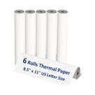 Rolo De Papel Térmico A4 8.5 X 11 Polegadas Tamanho Carta Americana Para Impressora Portátil M08f