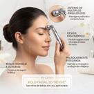 Rolo De Pressão 3D Para Rosto E Pescoço Prevenção De Sinais De Idade Prata Rolo De Pressão 3D Para Rosto E Pescoço Prevenção De Sinais De Idade Prata