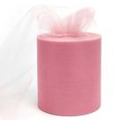 Rolo de tecido GCVOPTON 15 cm x 183 m de tule rosa empoeirado