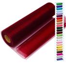 Rolo de tecido IONTACH Burgundy Tule Crystal Organza 30cmx45m