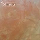 Rolo de Tecido Tule 50 Metros x 1,20 Mt Largura Salmão
