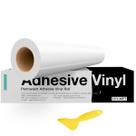 Rolo de vinil HTVRONT branco permanente 3,66 m x 12,19 cm
