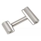 Rolo Duplo Para Massa Aço Inox 18 Cm Rolo Duplo Para Massa Aço Inox 18 Cm